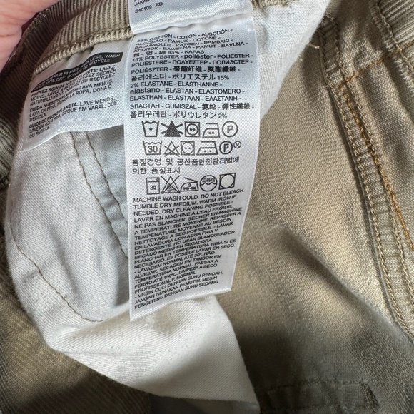 Levis Jeans Mens 36 Tan Corduroy Straight Mid Rise - Picture 5 of 12